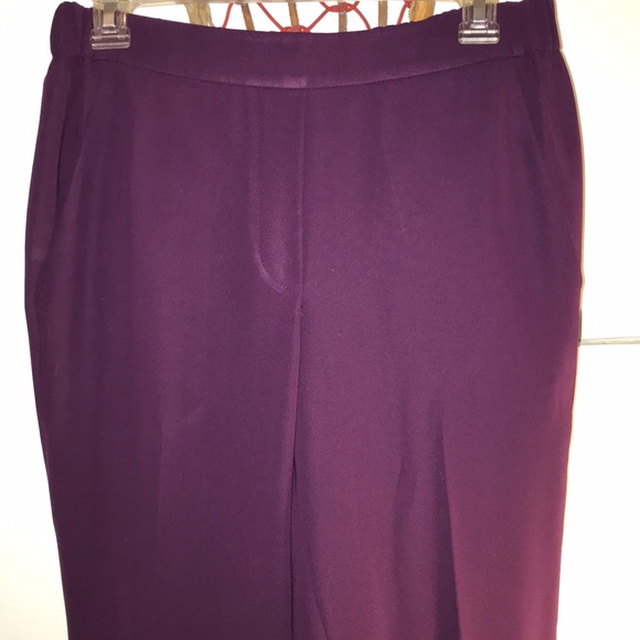 J.Crew Purple Pleated Pants - Picture 2 of 3